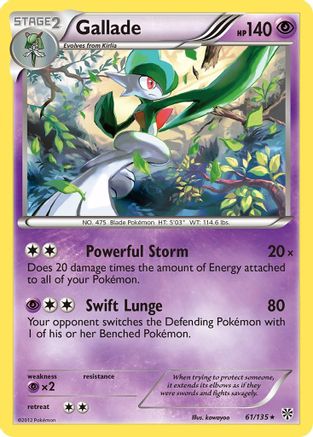 Gallade (61/135) Holofoil [Plasma Storm] - Holo Rare