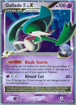 Gallade E4 Lv.X (106/111) Holofoil [Rising Rivals] - Ultra Rare