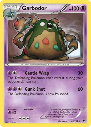 Garbodor (49/101) Reverse Holofoil [Noble Victories] - Uncommon