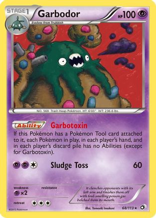 Garbodor (068/113) Reverse Holofoil [Legendary Treasures] - Holo Rare