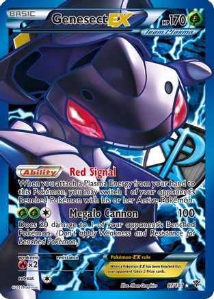 Genesect EX (Team Plasma) (97 Full Art) (97/101) Holofoil [Plasma Blast] - Ultra Rare