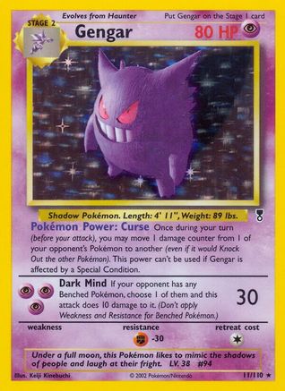 Gengar (11/110) Reverse Holofoil [Legendary Collection] - Holo Rare