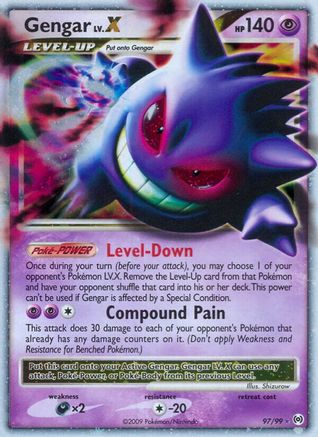 Gengar Lv.X (097/99) Holofoil [Arceus] - Ultra Rare