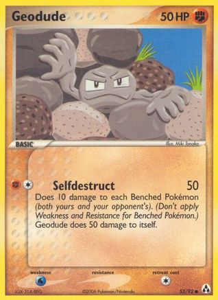 Geodude (053/92) Reverse Holofoil [Legend Maker] - Common
