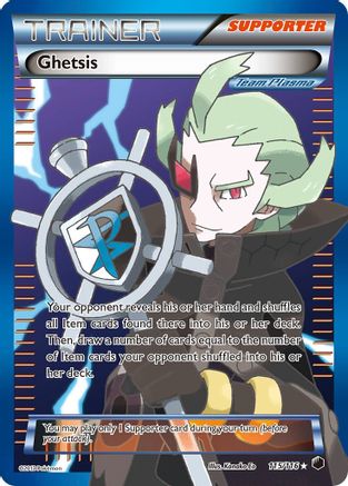 Ghetsis (Team Plasma) (Full Art) (115/116) Holofoil [Plasma Freeze] - Ultra Rare
