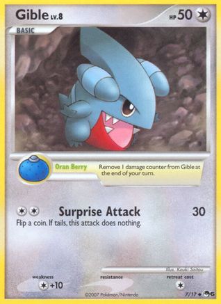 Gible (7/17) [POP Series 6] - Common