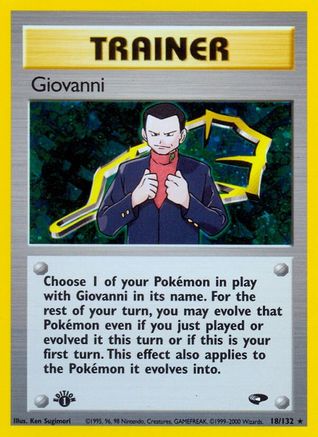 Giovanni (18/132) 1st Edition Holofoil [Gym Challenge] - Holo Rare