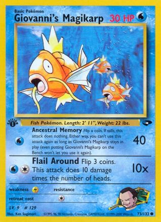Giovanni's Magikarp (073/132) 1st Edition [Gym Challenge] - Common
