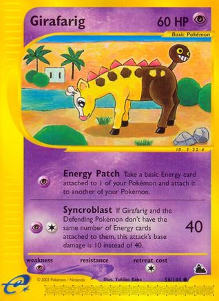 Girafarig (58/144) Reverse Holofoil [Skyridge] - Common