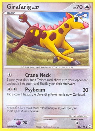 Girafarig (49/123) [Mysterious Treasures] - Uncommon