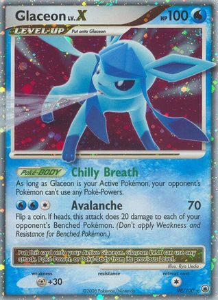 Glaceon LV.X (98/100) Holofoil [Majestic Dawn] - Ultra Rare
