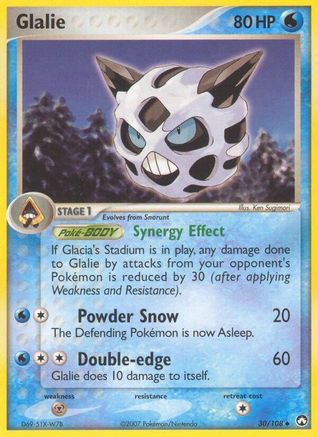 Glalie (30/108) Reverse Holofoil [Power Keepers] - Uncommon