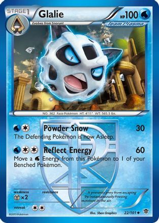 Glalie (Team Plasma) (022/101) Reverse Holofoil [Plasma Blast] - Uncommon
