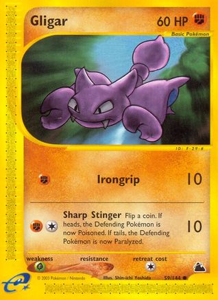 Gligar (59/144) Reverse Holofoil [Skyridge] - Common