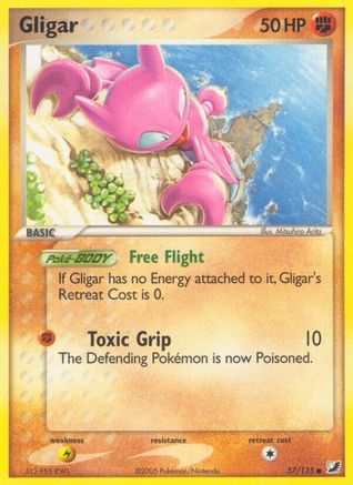 Gligar (57/115) Reverse Holofoil [Unseen Forces] - Common