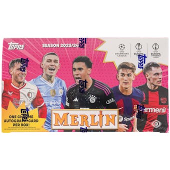 2023-24 Topps Merlin Chrome Champions League Hobby Box