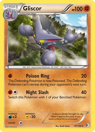 Gliscor (81/149) Holofoil [Boundaries Crossed] - Holo Rare