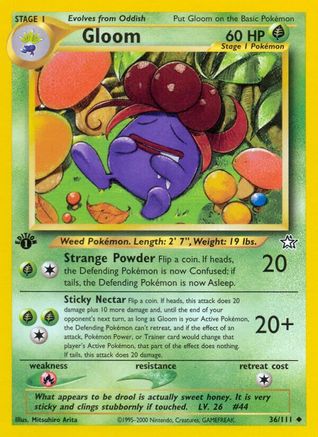 Gloom (036/111) 1st Edition [Neo Genesis] - Uncommon
