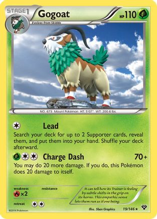 Gogoat (19/146) Holofoil [XY Base Set] - Holo Rare