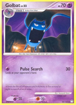 Golbat (50/123) Reverse Holofoil [Mysterious Treasures] - Uncommon
