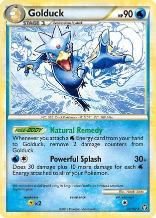 Golduck (22/102) Reverse Holofoil [Triumphant] - Rare