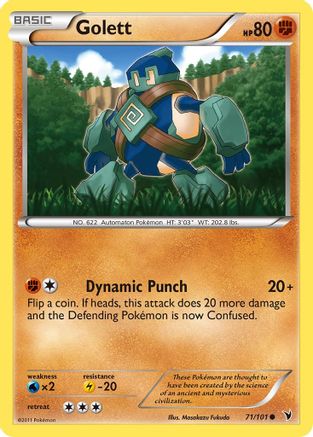 Golett (71/101) Reverse Holofoil [Noble Victories] - Common