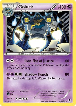 Golurk (046/101) Holofoil [Plasma Blast] - Holo Rare