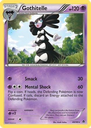 Gothitelle (48/98) Reverse Holofoil [Emerging Powers] - Rare