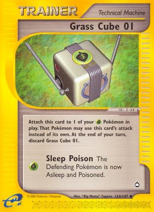 Grass Cube (124/147) [Aquapolis] - Uncommon