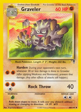Graveler (44/110) Reverse Holofoil [Legendary Collection] - Uncommon