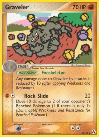 Graveler (34/92) [Legend Maker] - Uncommon