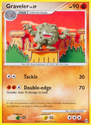 Graveler (037/99) Reverse Holofoil [Arceus] - Uncommon