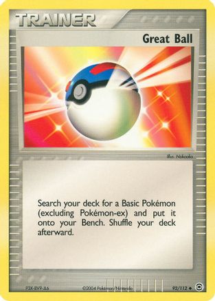 Great Ball (92/112) Reverse Holofoil [FireRed & LeafGreen] - Uncommon