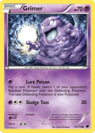 Grimer (045/116) Reverse Holofoil [Plasma Freeze] - Common