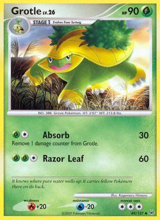 Grotle (49/127) Reverse Holofoil [Platinum] - Uncommon