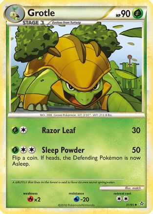Grotle (31/95) Reverse Holofoil [Unleashed] - Uncommon