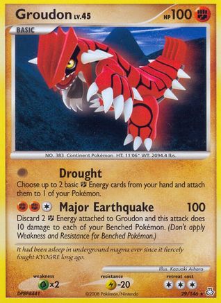 Groudon (29/146) Reverse Holofoil [Legends Awakened] - Rare