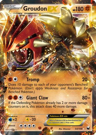 Groudon EX (54/108) Holofoil [Dark Explorers] - Ultra Rare
