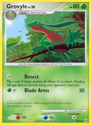 Grovyle (038/99) Reverse Holofoil [Arceus] - Uncommon