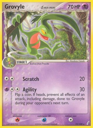 Grovyle (Delta Species) (19/100) [Crystal Guardians] - Rare