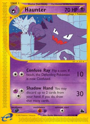 Haunter (63/144) Reverse Holofoil [Skyridge] - Common