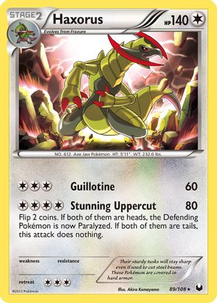 Haxorus (89/108) Reverse Holofoil [Dark Explorers] - Holo Rare