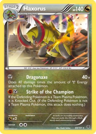 Haxorus (069/101) Reverse Holofoil [Plasma Blast] - Holo Rare