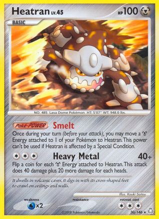 Heatran (30/146) Reverse Holofoil [Legends Awakened] - Rare