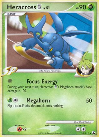 Heracross E4 (24/111) Reverse Holofoil [Rising Rivals] - Rare
