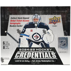 2024-25 Upper Deck Credentials Hockey Hobby Box | Eastridge Sports Cards