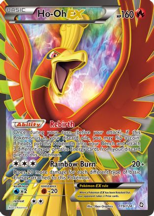 Ho-Oh Ex (119 Full Art) (119/124) Holofoil [Dragons Exalted] - Ultra Rare