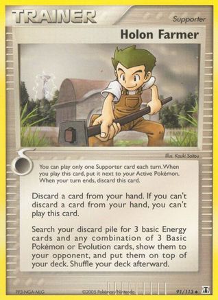Holon Farmer (091/113) Reverse Holofoil [Delta Species] - Uncommon