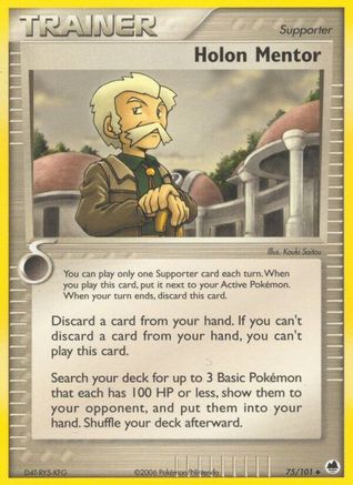 Holon Mentor (75/101) Reverse Holofoil [Dragon Frontiers] - Uncommon