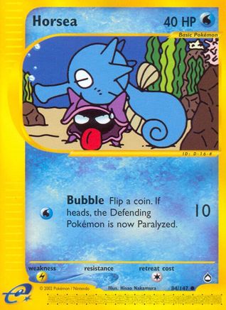 Horsea (084/147) Reverse Holofoil [Aquapolis] - Common